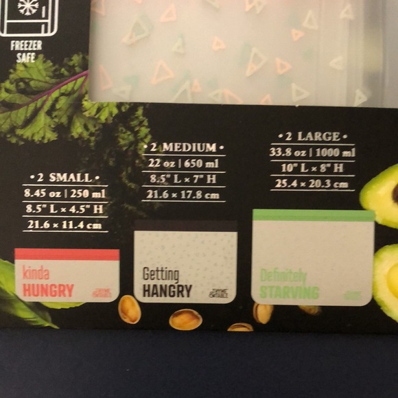 Reusable food storage bags. Set of 6. - Picture 3 of 5